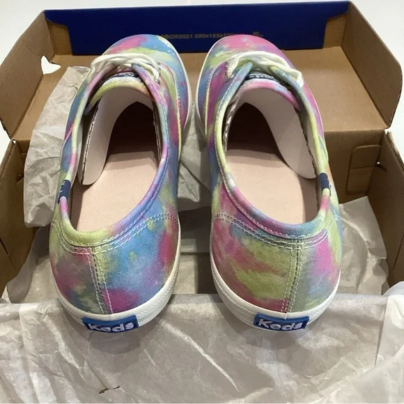 Keds Champion Canvas Softerra Womens Tie Dye Pink Purple Shoes Sz 9 - Picture 4 of 8